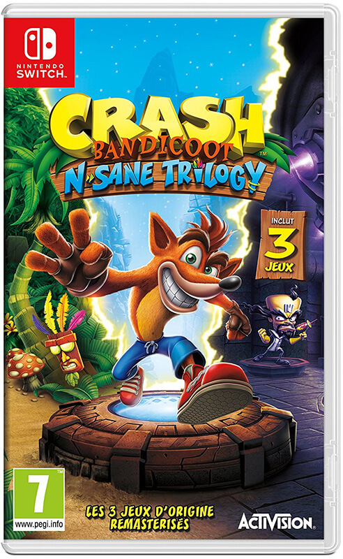 Jaquette crash n sane switch